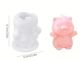 Molde silicona gatito Kawaii 